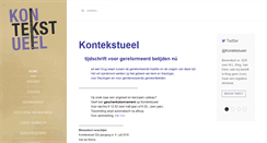 Desktop Screenshot of kontekstueel.nl